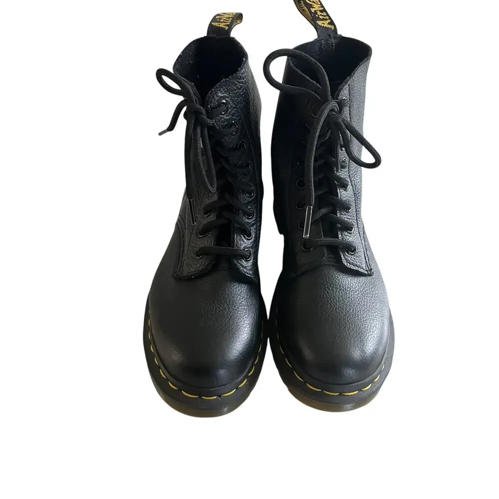 Dr. Martens 1460 Pascal Bex Black Leather Lace Up Boots Women’s Size 5 NWOT